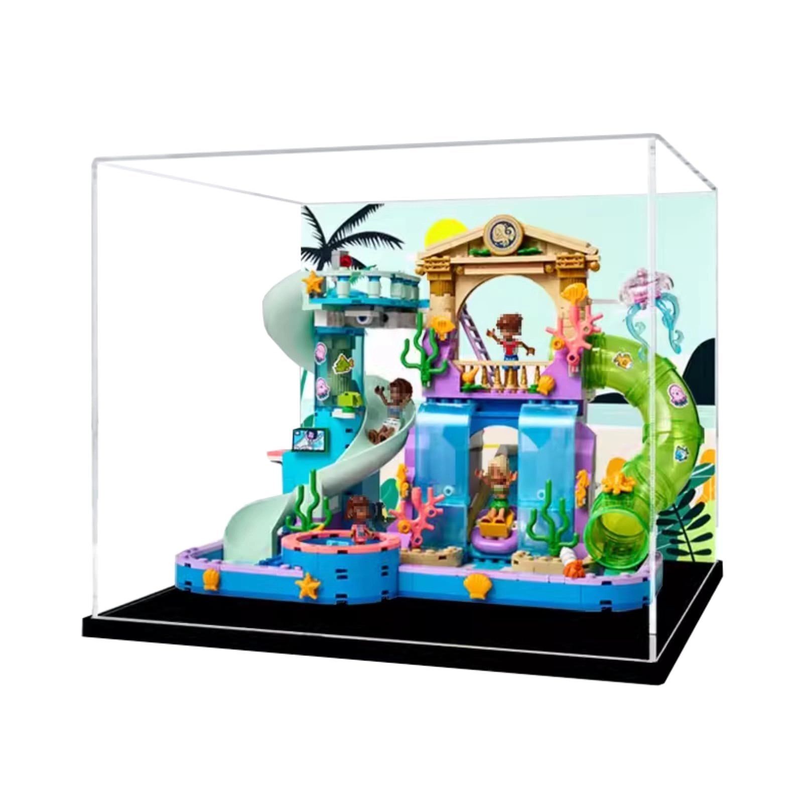 SUNHON LEGO Figures Display Box (42630) - 30x30x25cm Acrylic