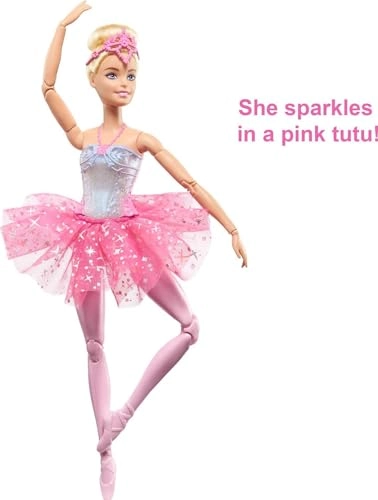 Dreamtopia Twinkle Lights Ballerina Doll - Light-Up Blonde Tiara