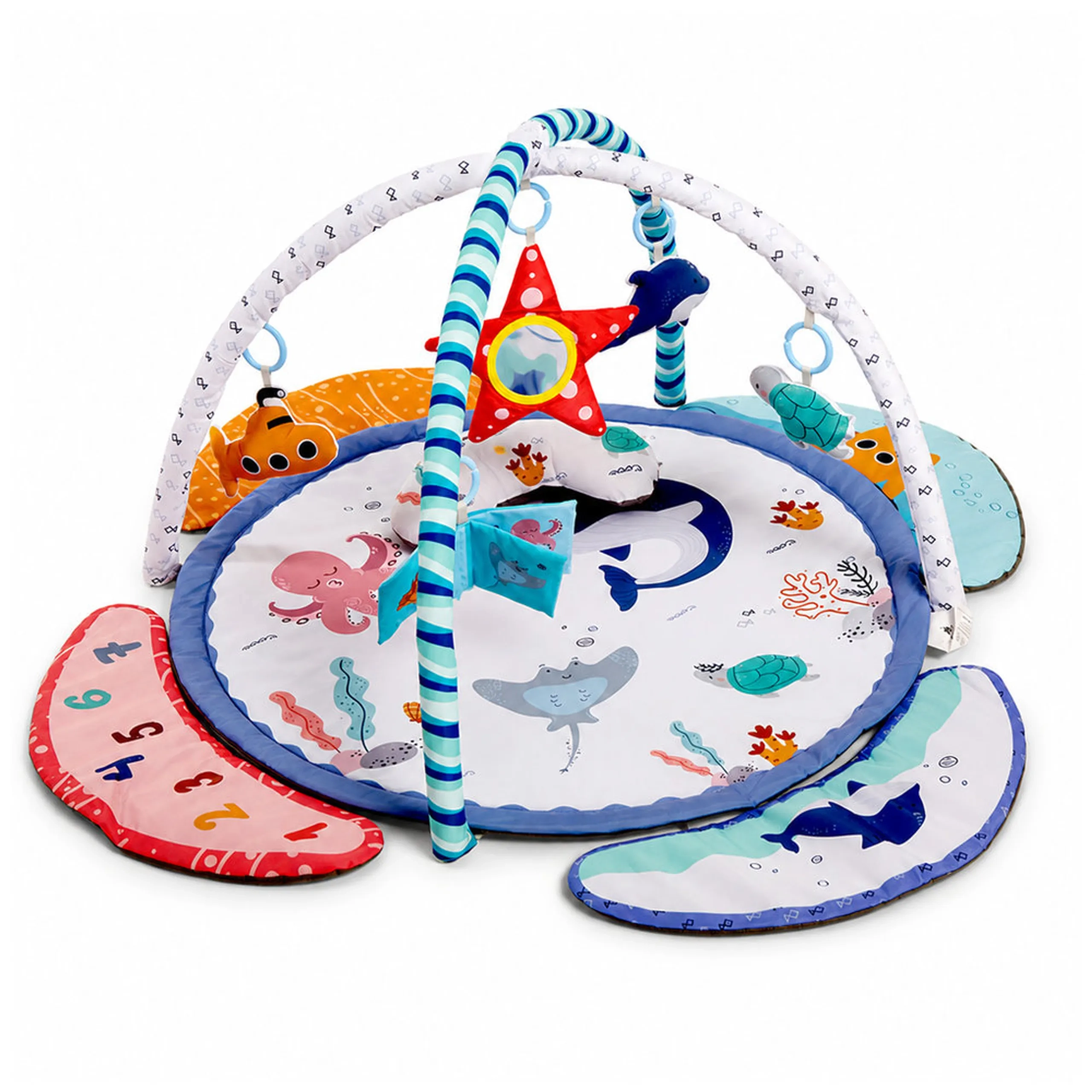 Little Learners Oval Jungle Friends Playmat - 0 month