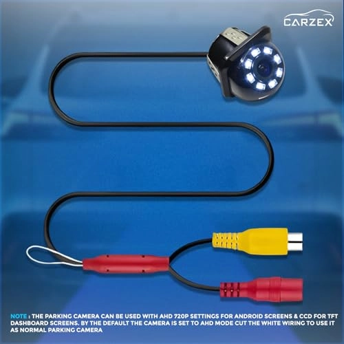 8 LED Rear View Parking Camera - Night vision Wired 976 x 582 pixels