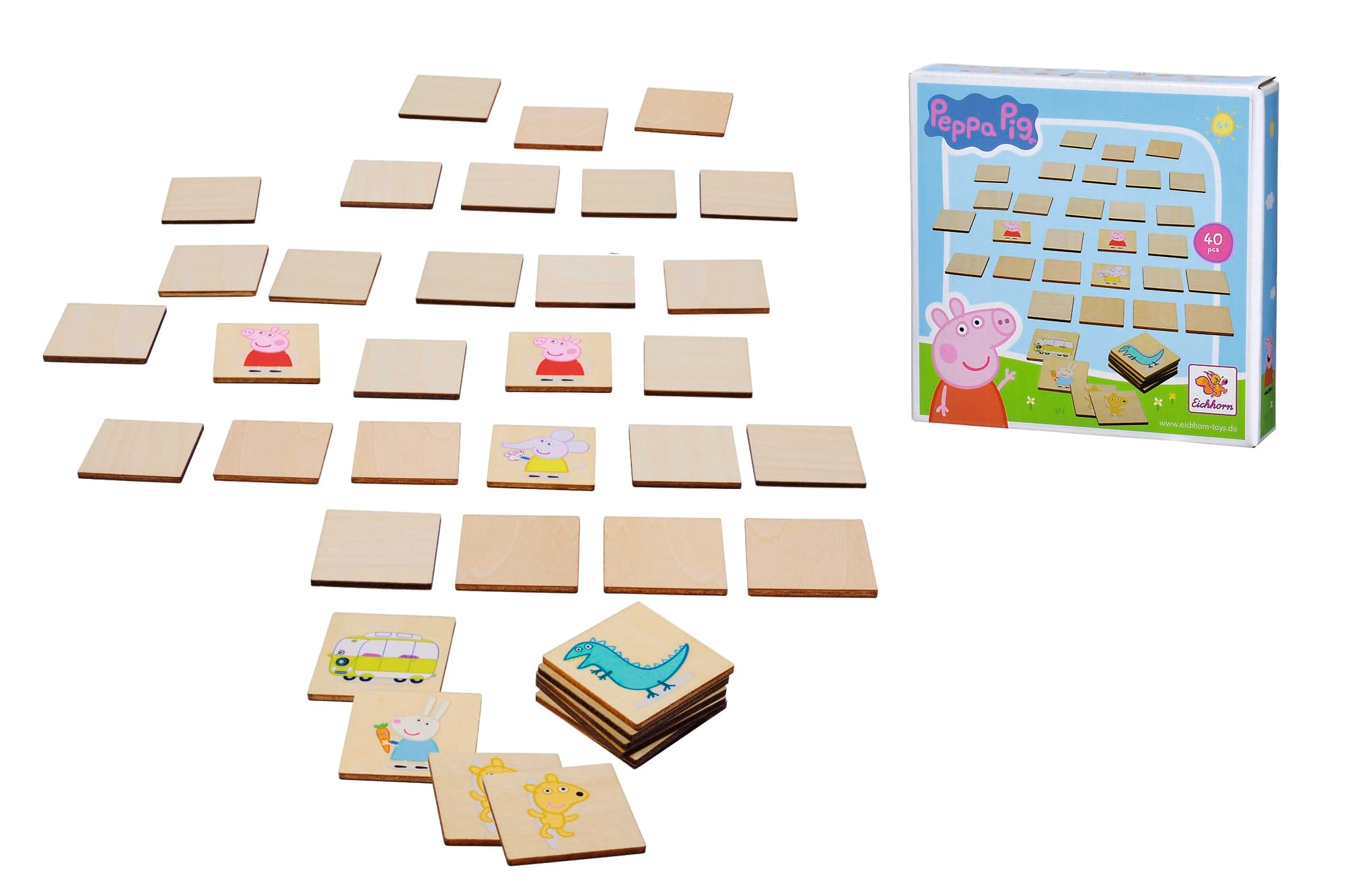 Eichhorn Peppa Pig Picture Memo Game - 4 years and up 40 pieces