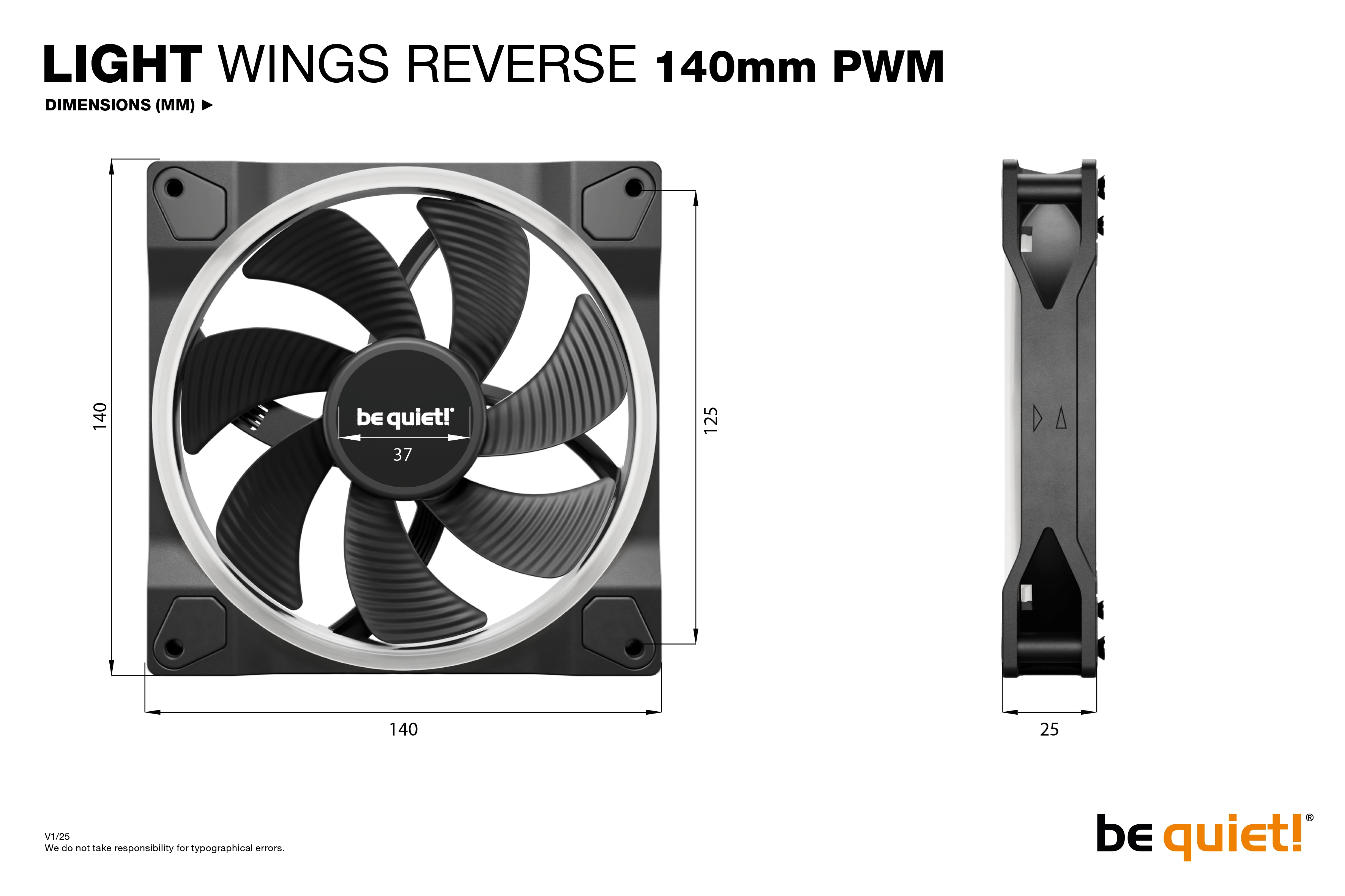 Light Wings - 3 fan(s) 140mm