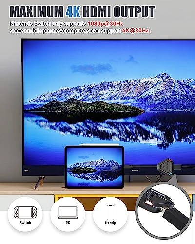 Switch Dock - Compatible with Switch Switch OLED Mobile Phone Steam Deck MacBook iPad Pro Samsung S22 S21
