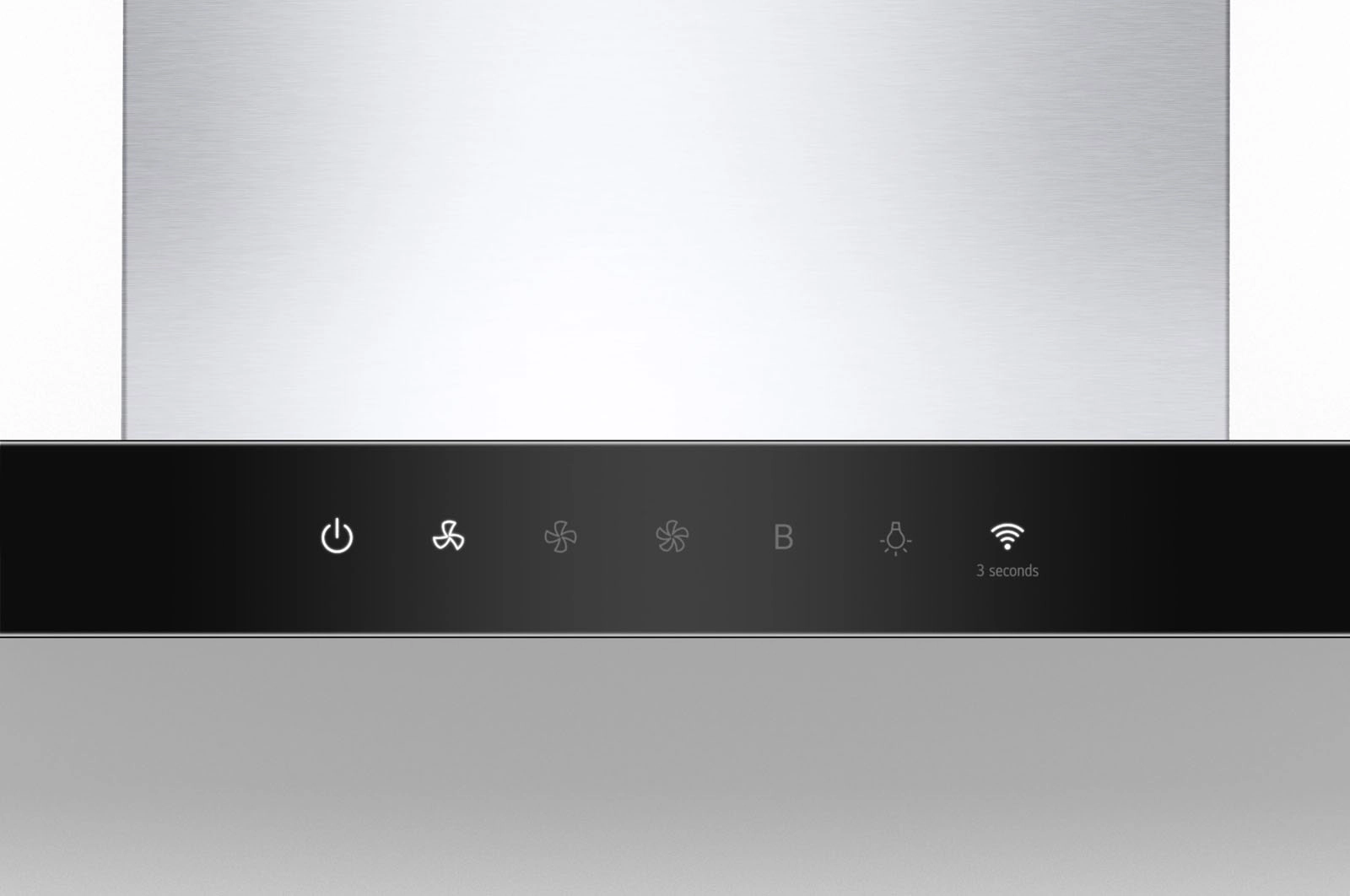 T-Shape Wall Mounted Hood - 90 cm Silver