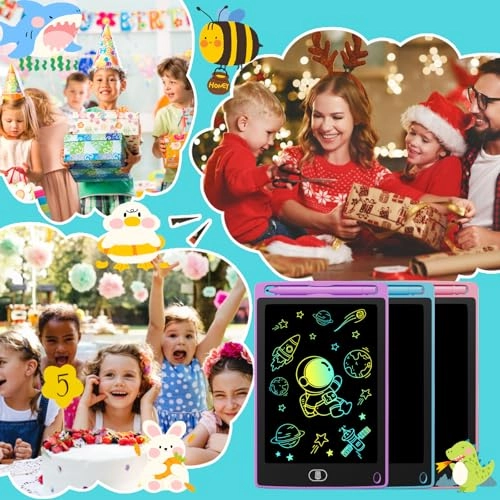 LCD Writing Tablet - 8.5 Inch Colourful Pack