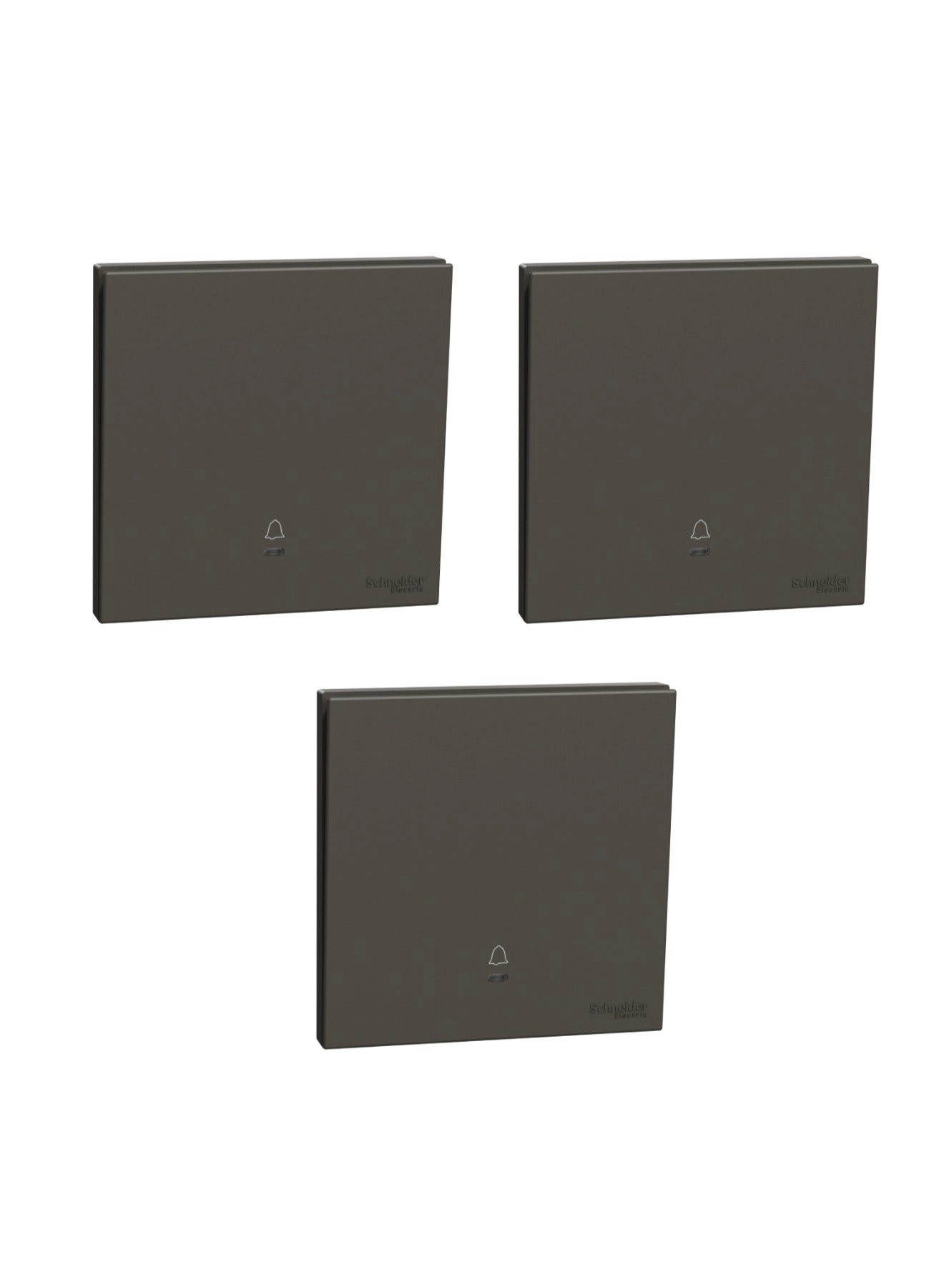 Schneider Electric AvatarOn C 10A 1-Gang Bell Push - 3 pcs