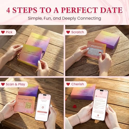 Date Night Activities - Card Game 45 Cards Digital Scrapbook