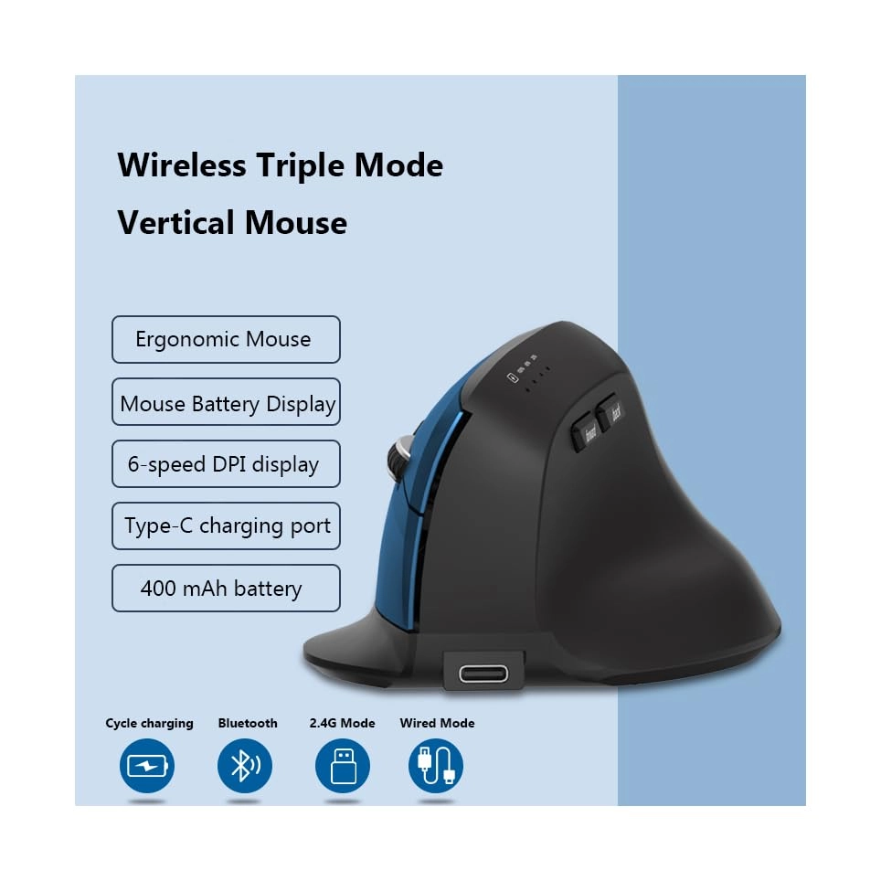 Ergonomic Wireless Mouse - Bluetooth