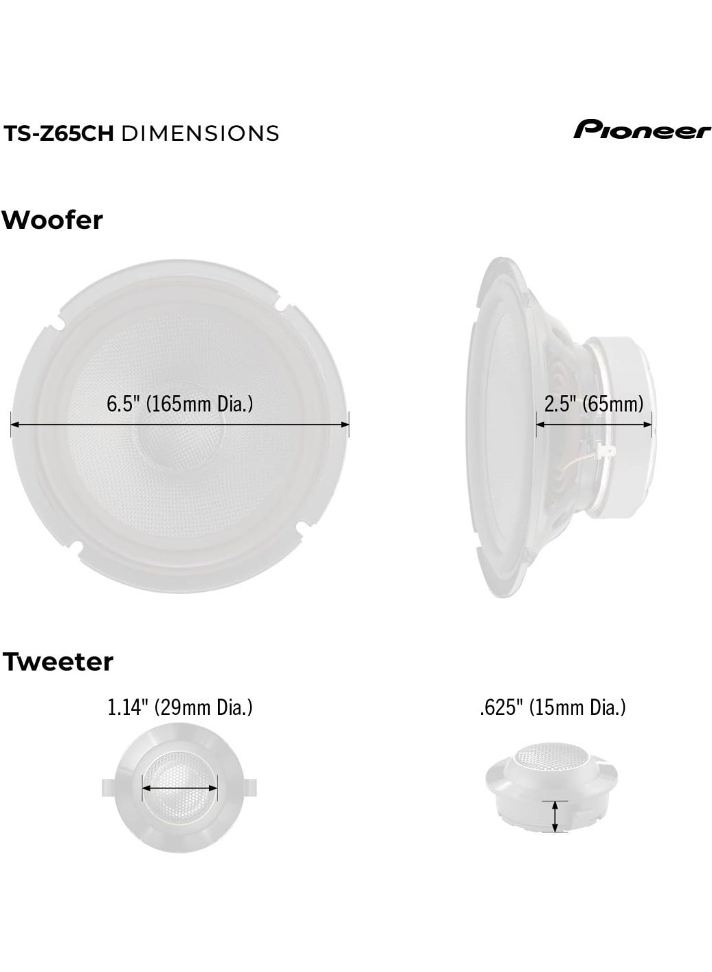 TS-Z65CH - 17cm 2-Way 330W