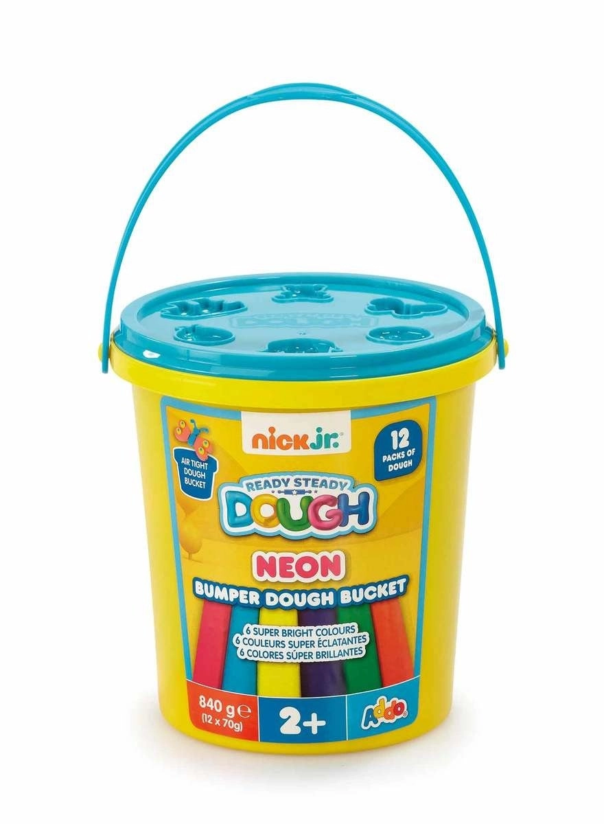 Nick Junior Neon Bumper Dough Bucket - 1+ years 12 pcs