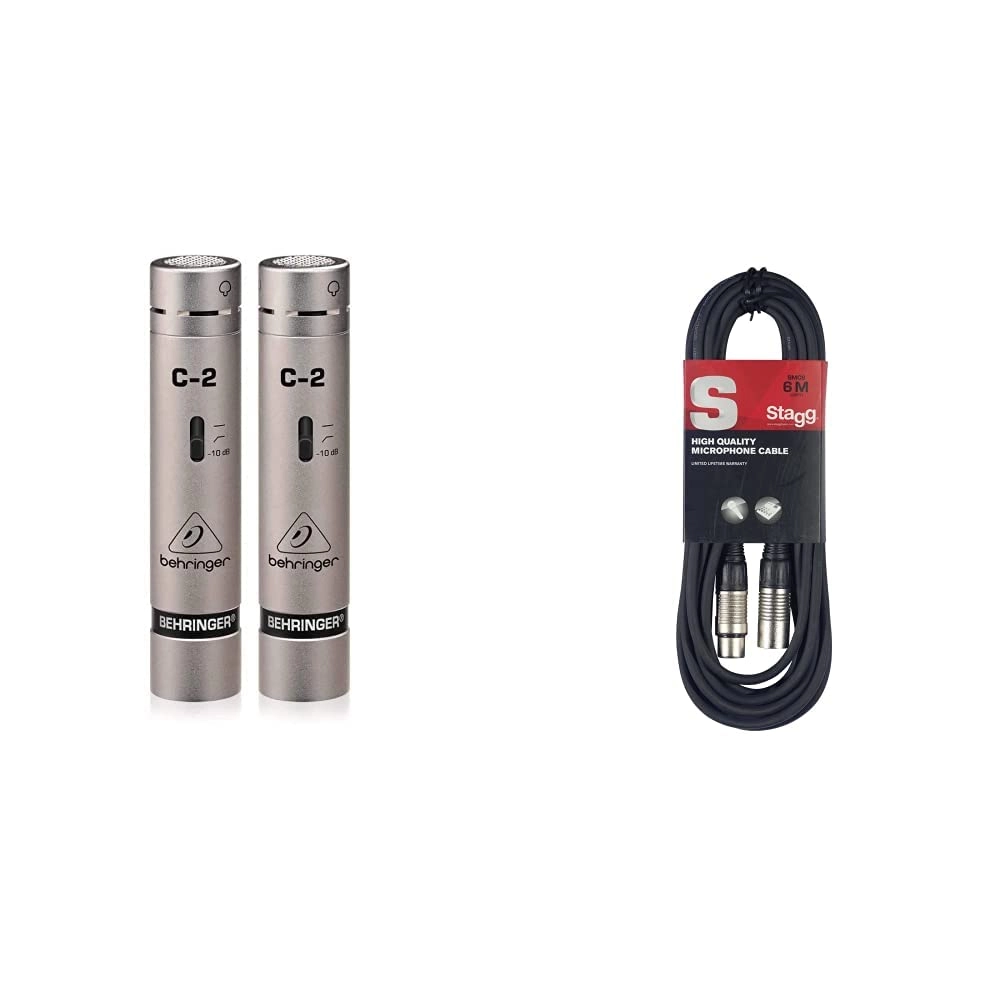 Behringer C-2 + SMC6 XLR Microphone