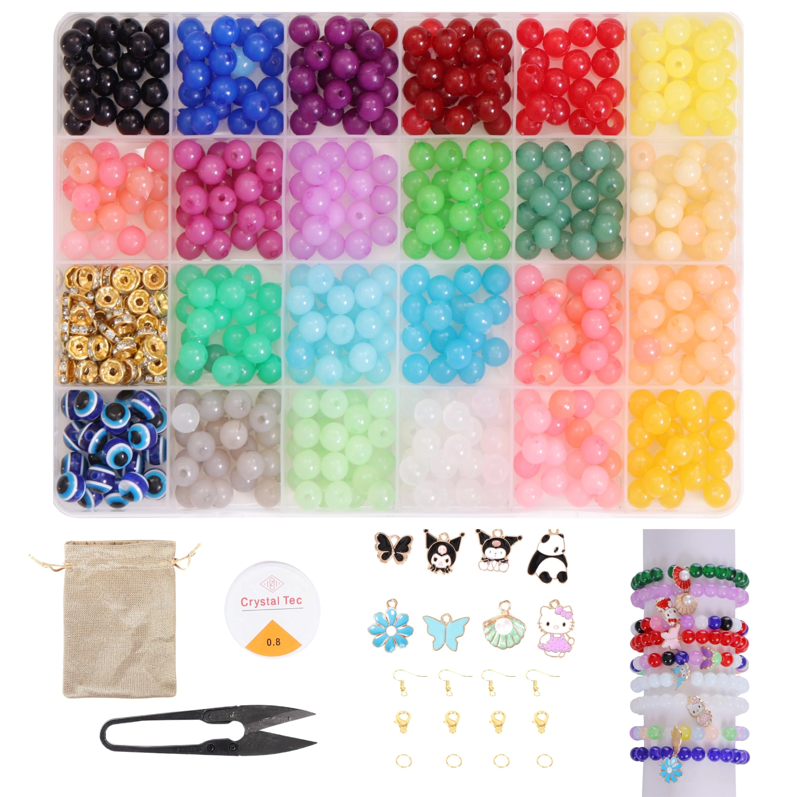 ambitieux 24 China Kit - 700+ Pieces 24 Compartment