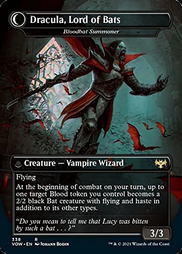 Dracula, Lord of Blood // Dracula, Lord of Bats (338) - Borderless - Innistrad: Crimson Vow - Dracula Series