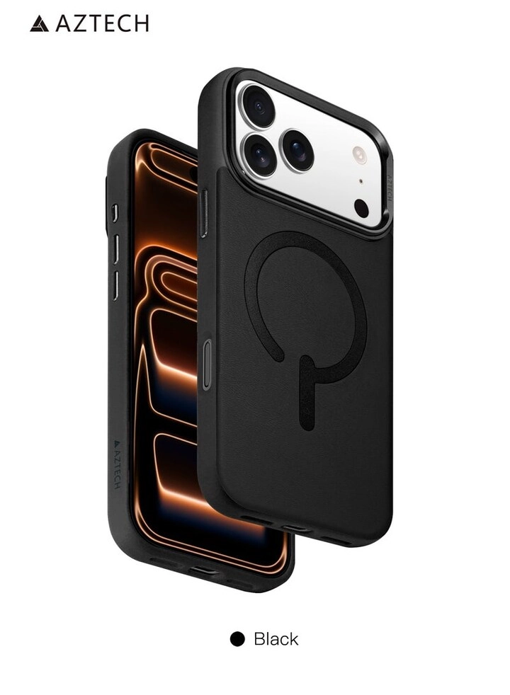 Premium Leather Case Full-Wrap Magnetic Cover with MagSafe for iPhone 17 Pro