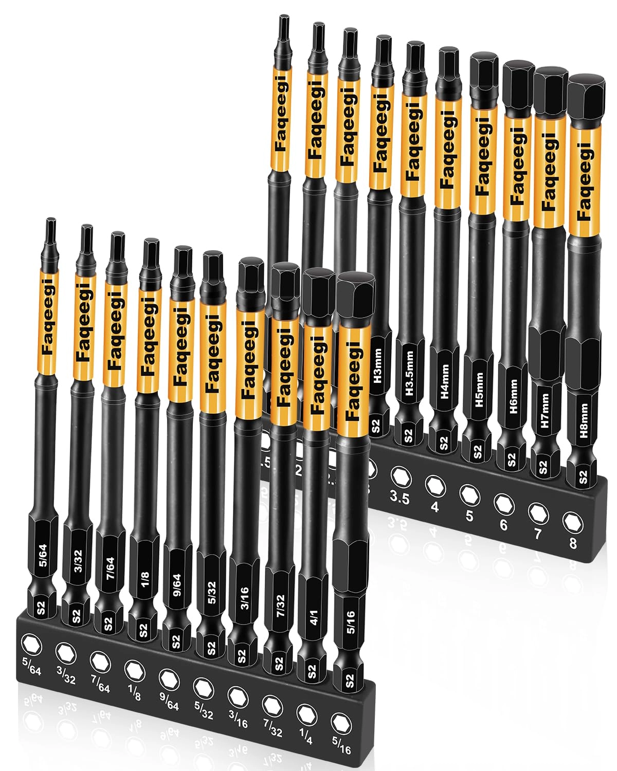 Faqeegi Hex Bit Set - 20PCS 158mm