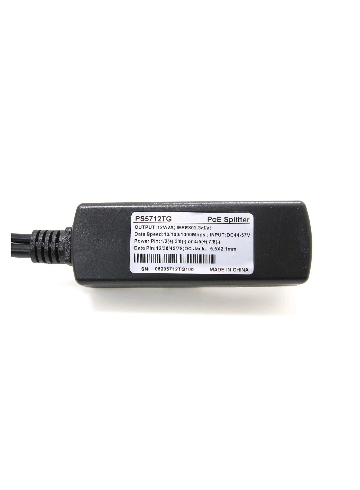 PS5712TG - 12V 2A 37V - 57V IEEE802.3af/at 10/100/1000Mbps 30W
