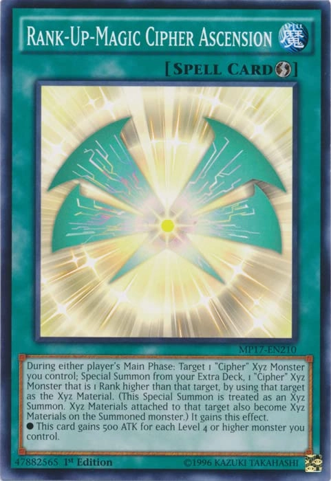 Yu-Gi-Oh! Rank-Up-Magic Cipher Ascension - Common 1st Edition