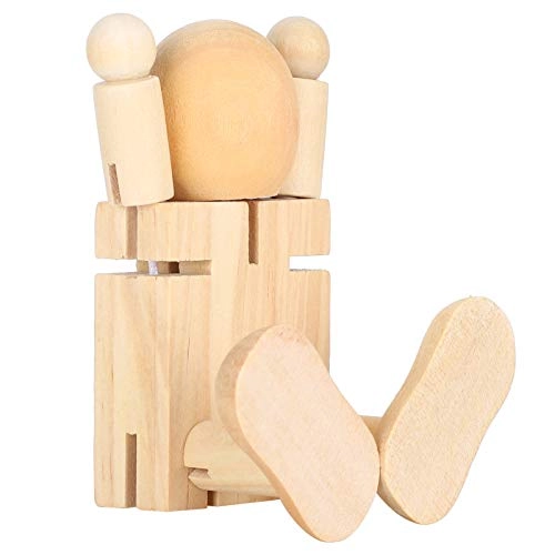 Wooden Robot Doll