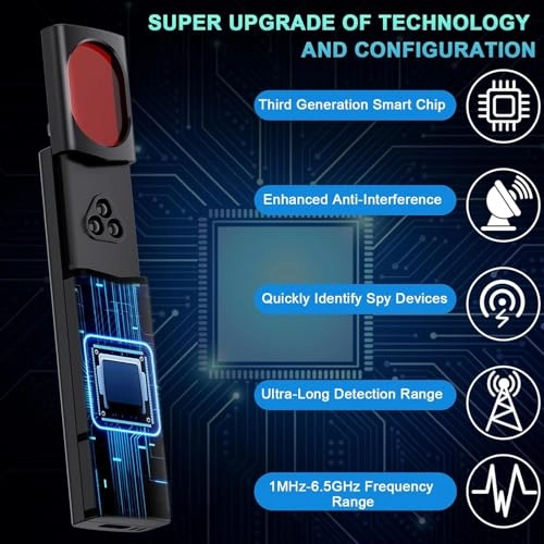Hidden Camera Detector - 5 Levels Sensitivity 6 Modes