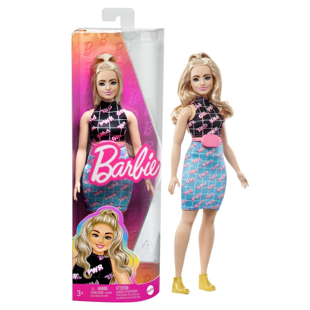 Barbie Fashionistas - Curvy Blonde Girl Power Outfit Ages 3+