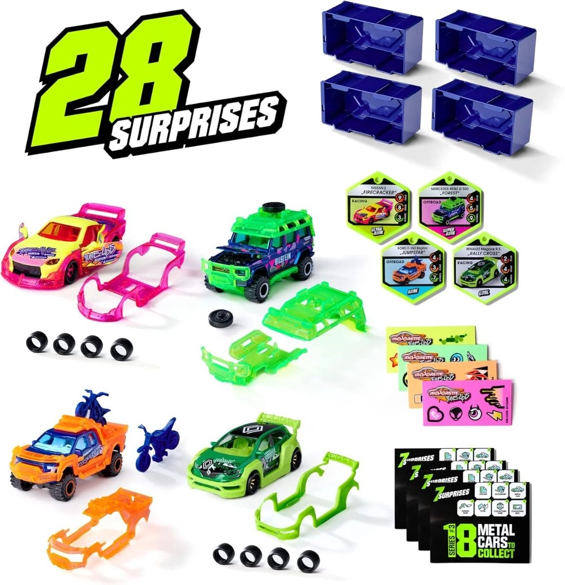 Tune Up's Metal Cars - 1:64 4pcs Set