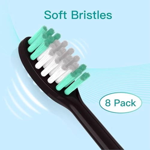Replacement Toothbrush Heads - 8 Pack Electric White