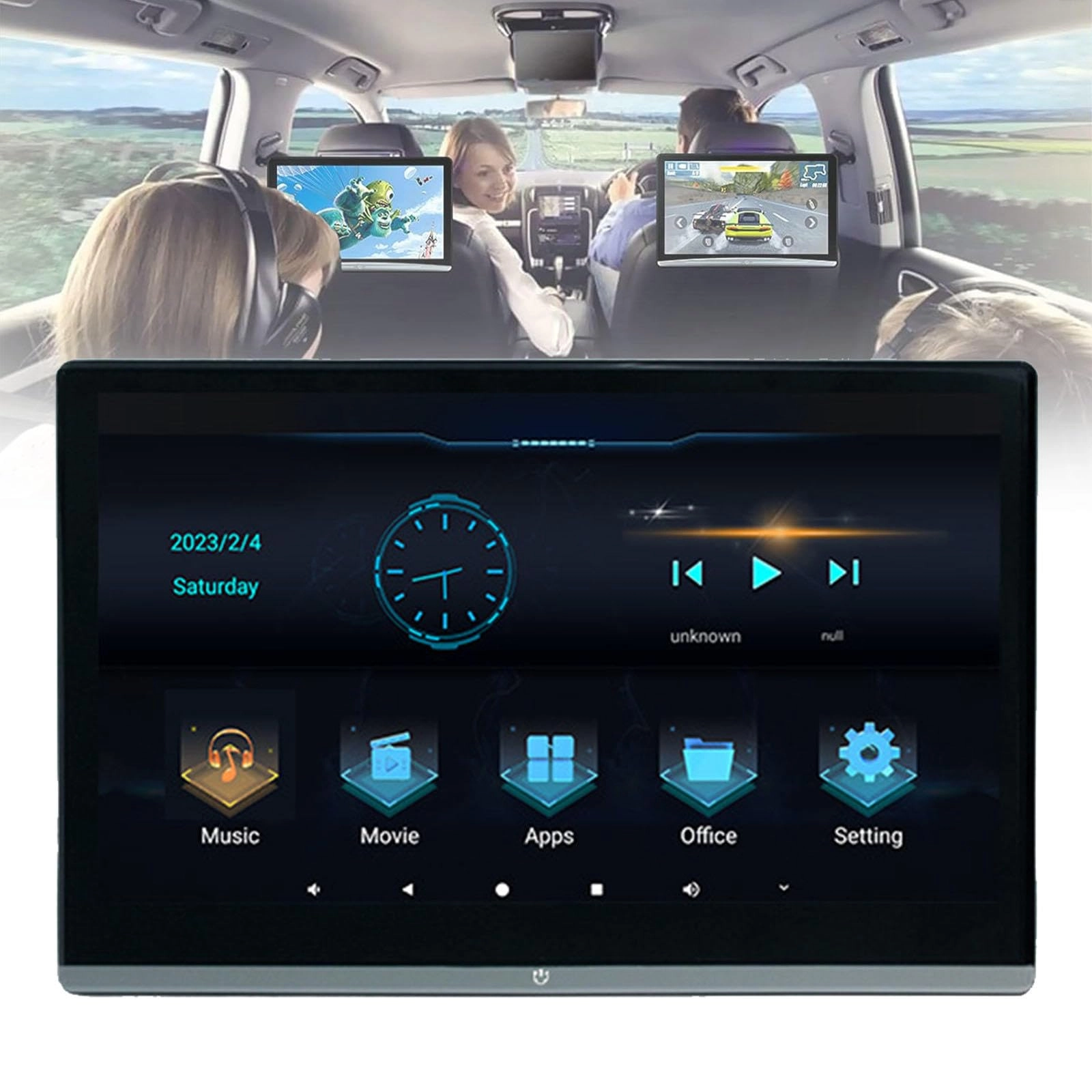 Car Headrest Video Players - 13.3 inch