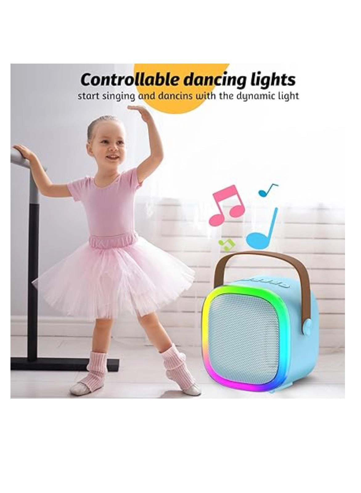 Mini Karaoke Machine - two wireless microphones