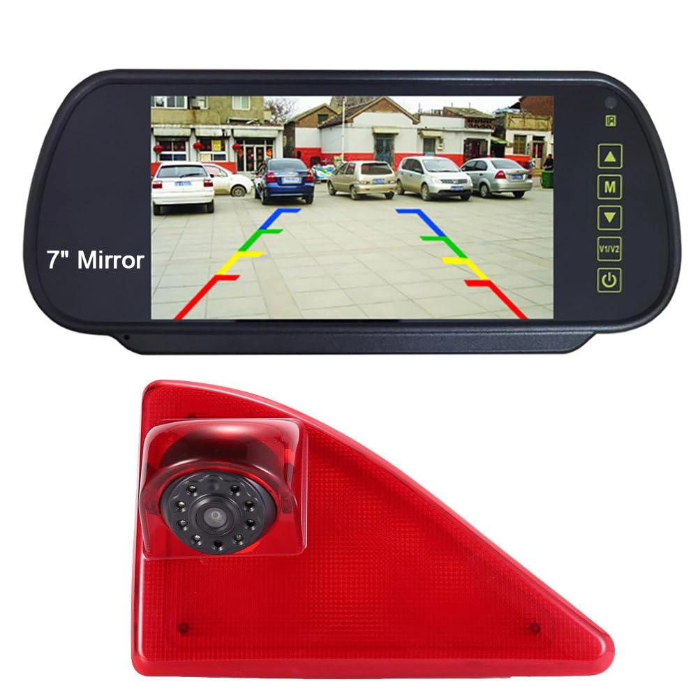 Car Rear view Camera - Night vision 628*586 pixels + Rear View Mirror - 7" LCD