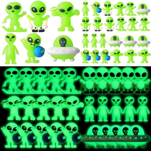 CroBlissful Mini Alien Figures - 100 pcs