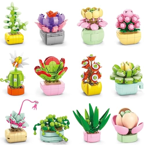 Succulents Building Blocks - Plants 24pcs