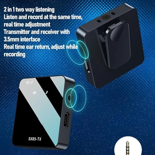 Wireless Lavalier Microphone - 2 2.4G