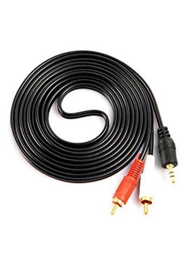 Upix 3.5mm Stereo Male to 2RCA Male Audio Cable - 2.7 Meters