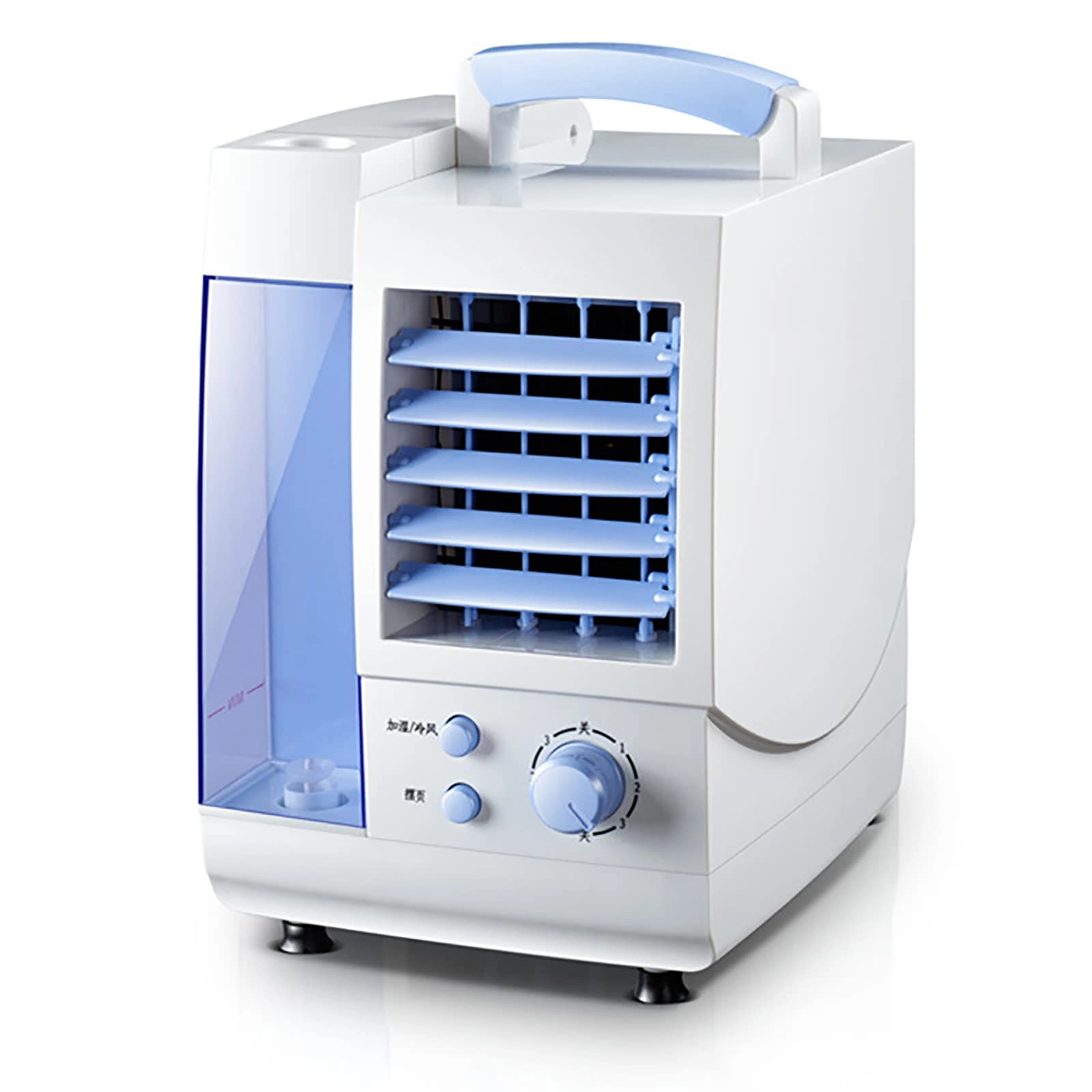 BZZBZZ Mini Air Cooler - Portable 7-color LED 3 Fan Speeds