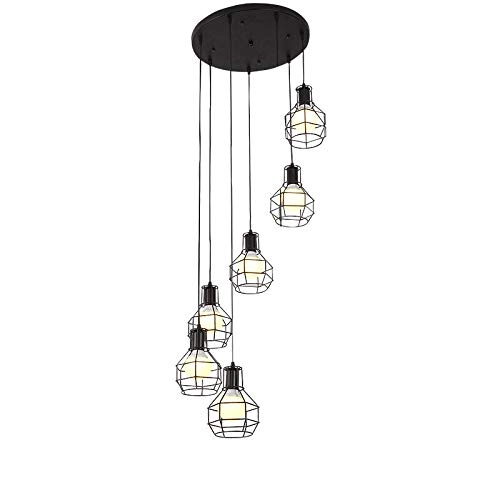 Clip Chandelier - E27 8 head Black