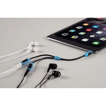 Dual 3.5mm Audio Adapter Cable - 0.2 Meter