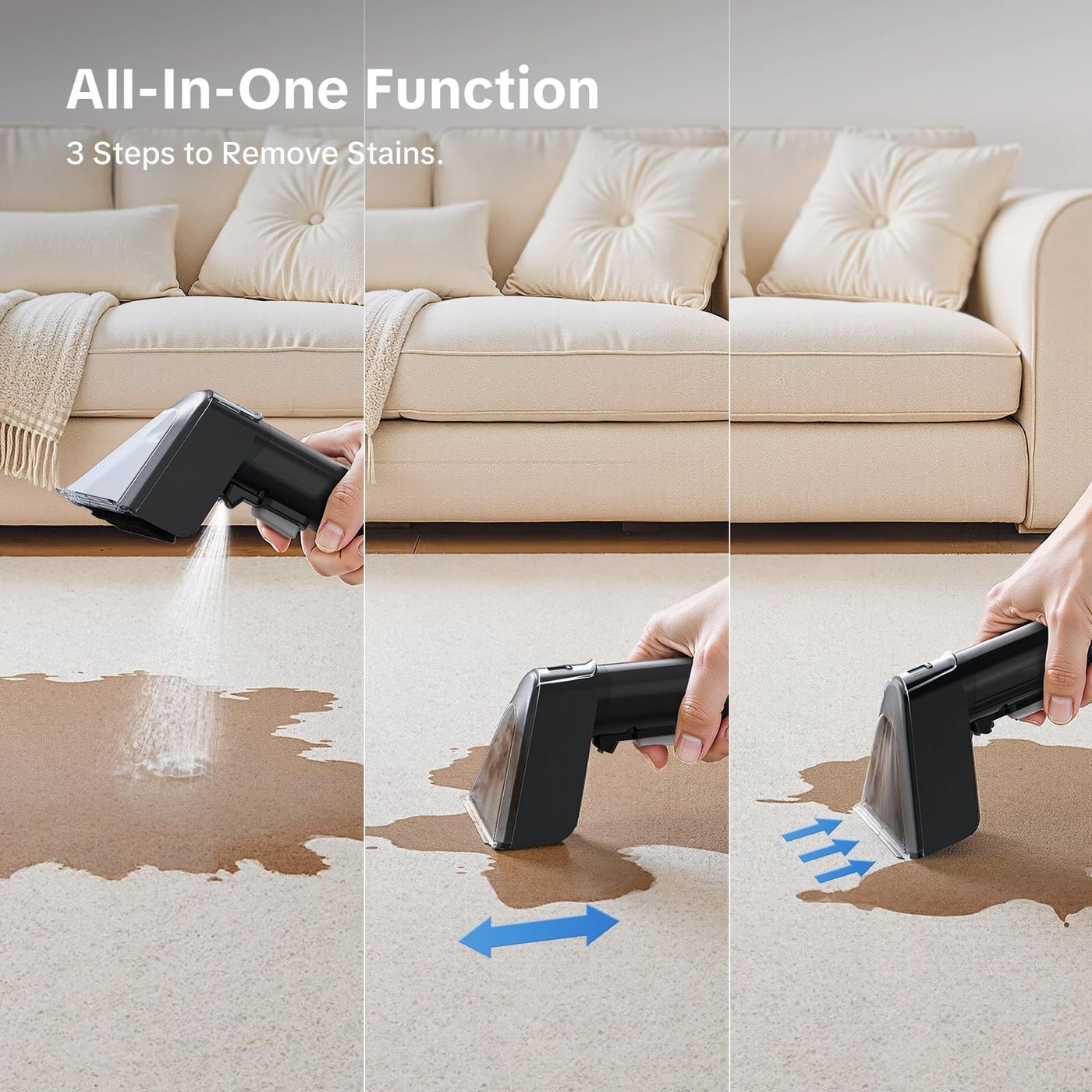 Couch Cleaner Machine - Self-Cleaning 600W
