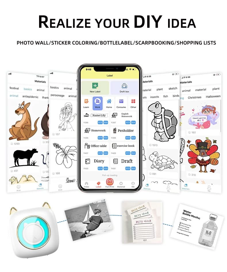 Mini Printer - Inkless Thermal