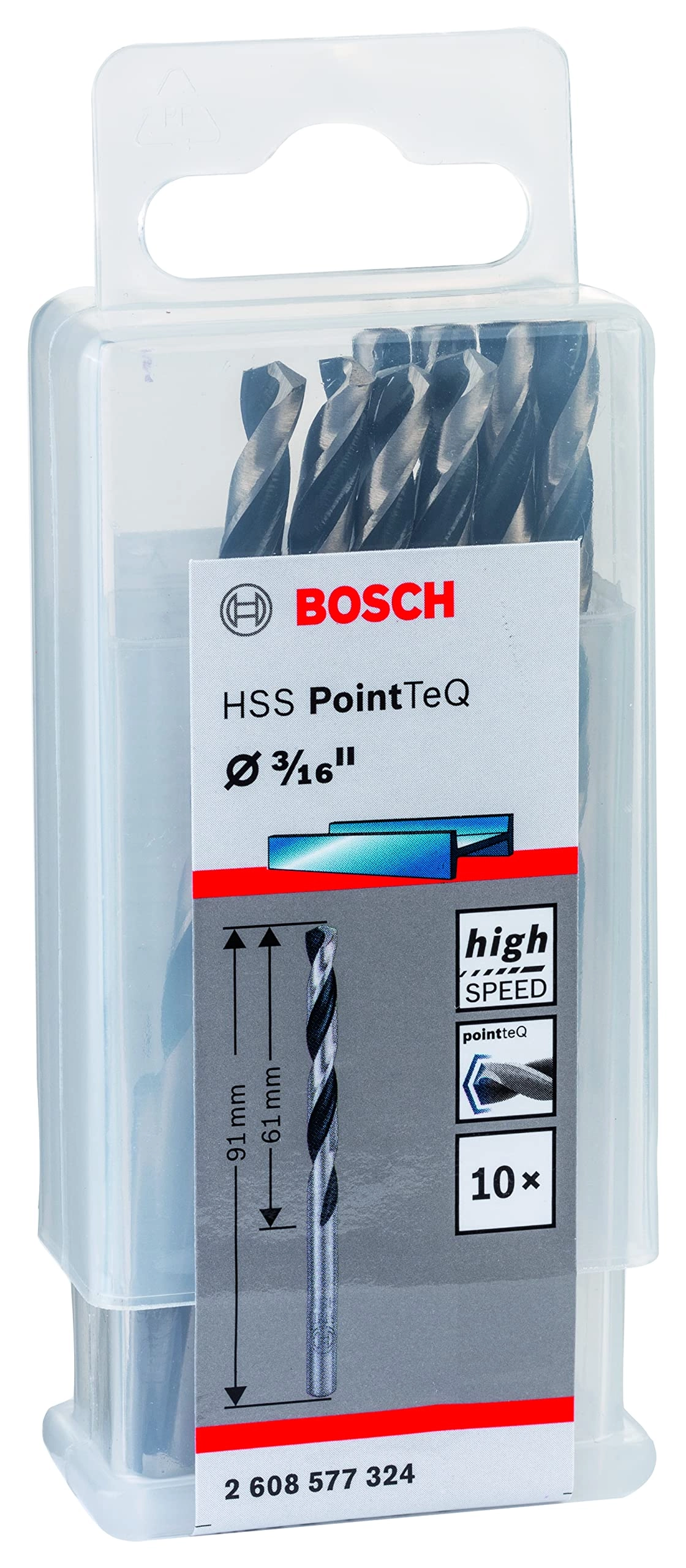 Bosch HSS PointTeq - Cobalt alloy 10 Pc.