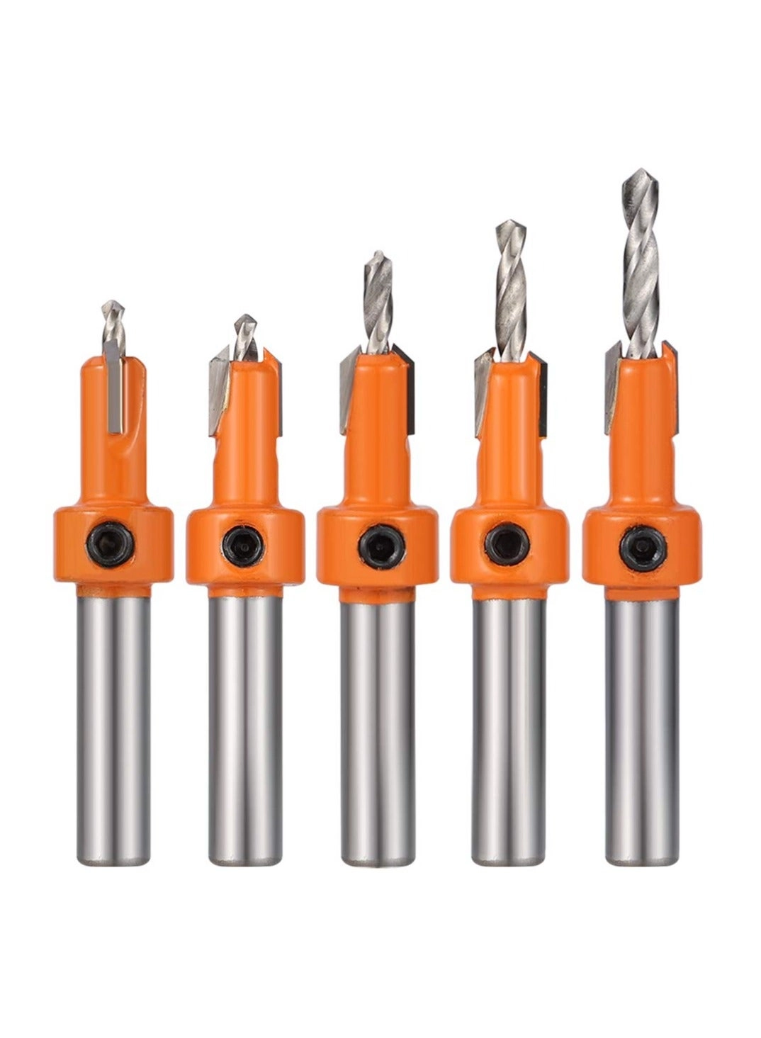 Countersink Drill Bit Set - 5 Pcs HSS 2.8mm 3mm 3.2mm
