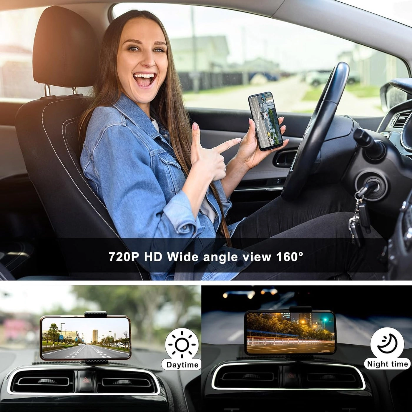 Wireless License Plate Backup Camera - 5G Dual-Band WiFi FHD 1080P