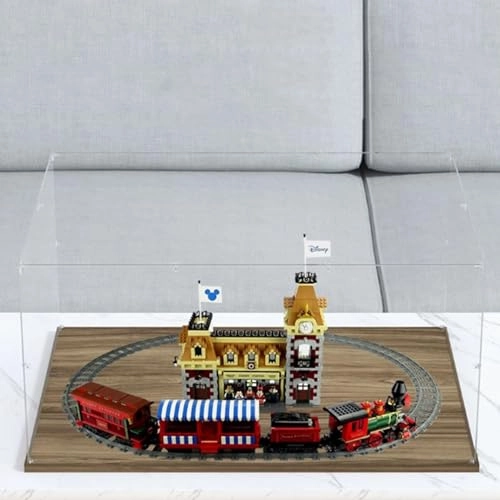 Acrylic Clear Display Case - Compatible with Lego 71044 Train Model