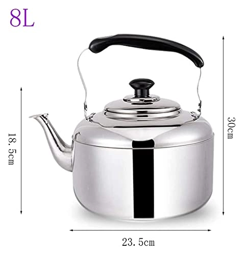 Stove Top Whistling Kettle - 4L 5L 6L 7L 8L
