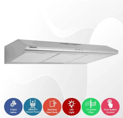 Builtin - Hoods - Stainless Steel 90cm Halogen Lights