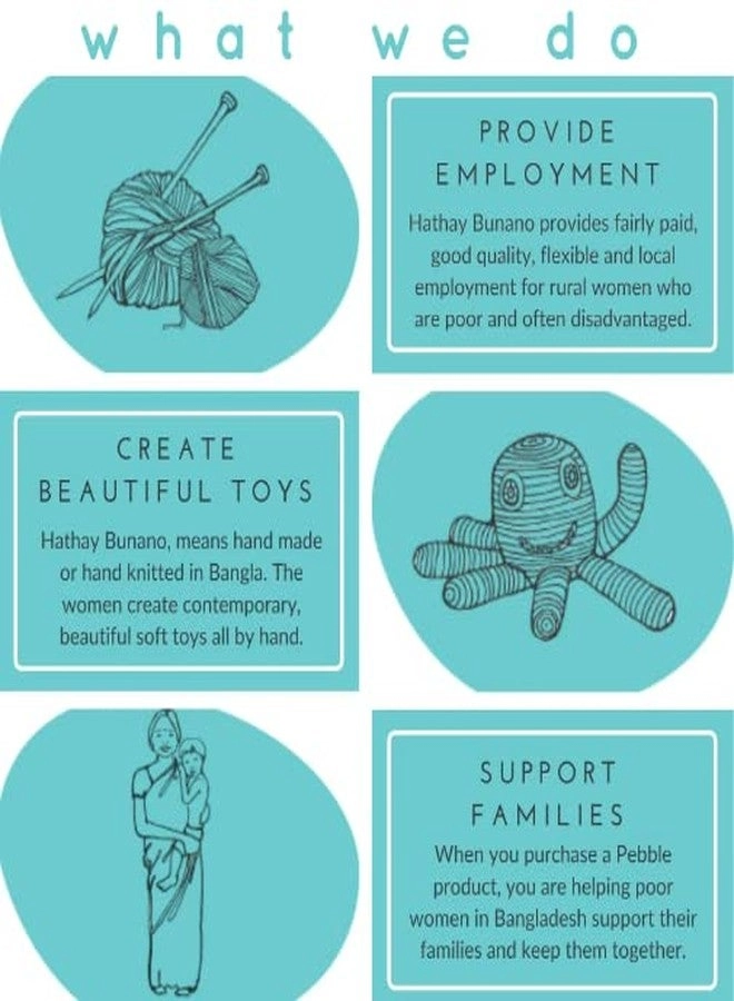 Fair Trade Handmade Crochet Cotton Friendly Lemon Baby Rattle