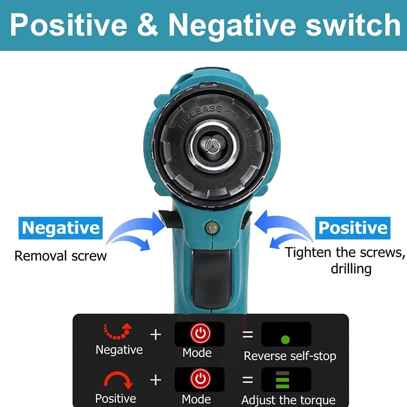 Brushless Drill - 520N.M 4000rpm 3 in 1