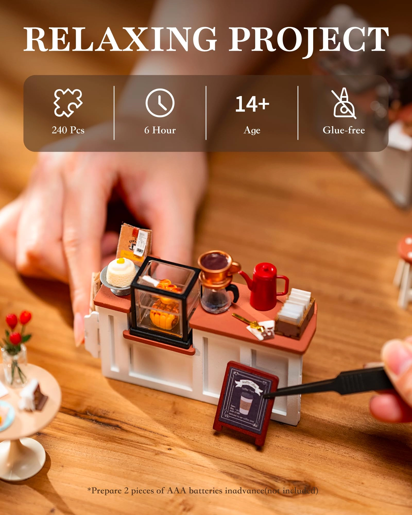 DIY Miniature House Kit - Hong Kong Bites Cafe