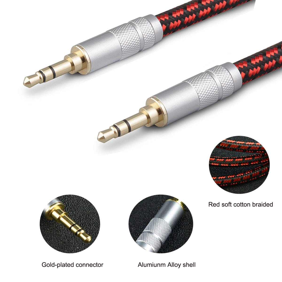 3.5mm Aux Cord - 2.5ft/0.75m