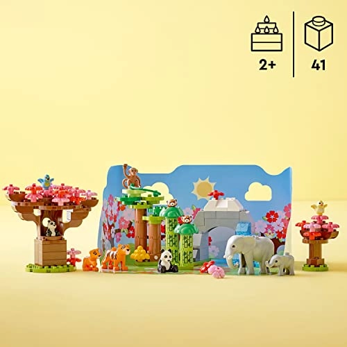 Wild Animals of Asia (10974) - Bricks Set with Panda & Elephant and Sound Brick