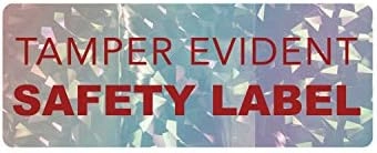 SBLABELS Holographic Tamper Evident Labels - 500 1.5" x 0.5"